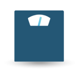Weight scale icon